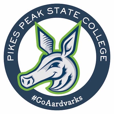 logo of Arnie the Aardvark Pikes Peak State College mascott